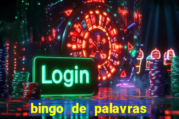 bingo de palavras cha de bebe